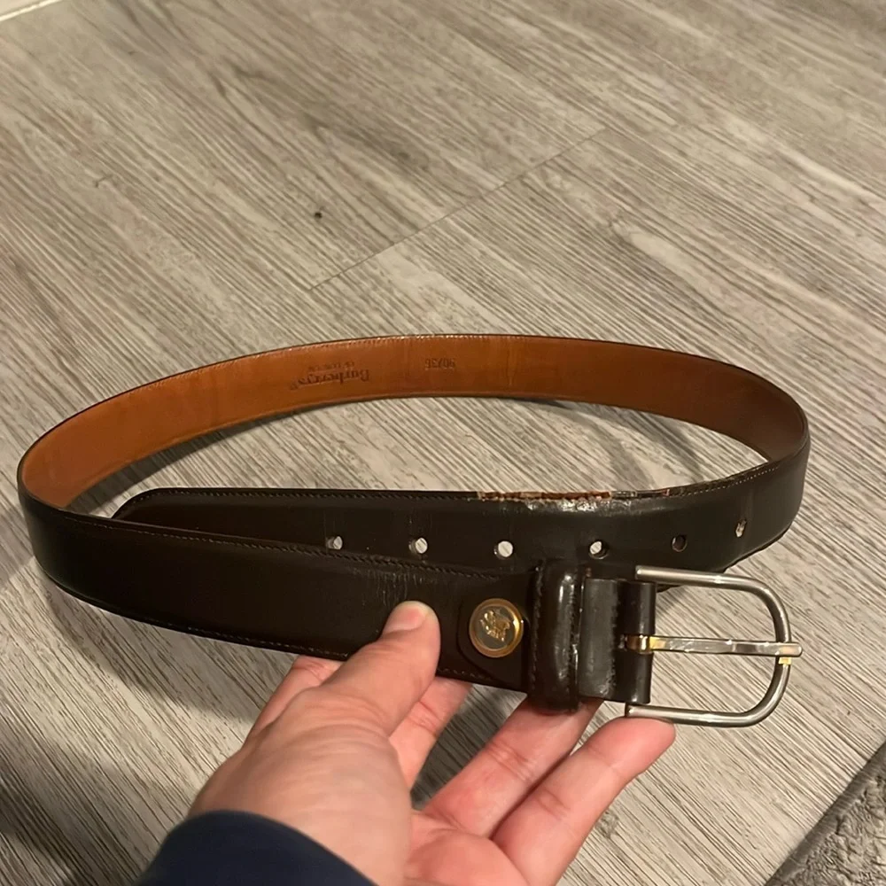 Authentic Vintage Burberry’s leather belt
